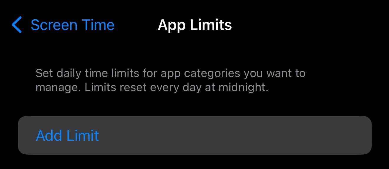 App Limits 1