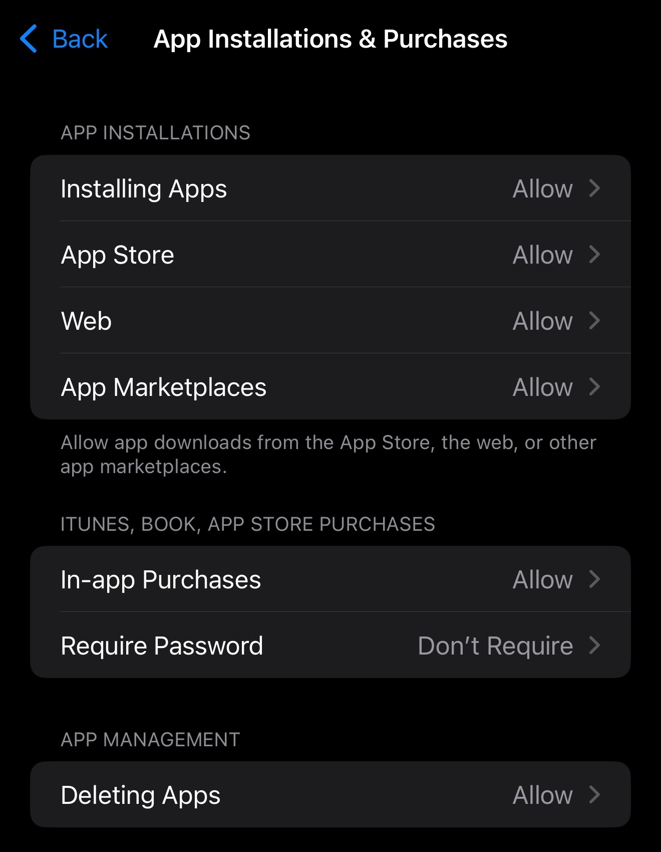 App Installations