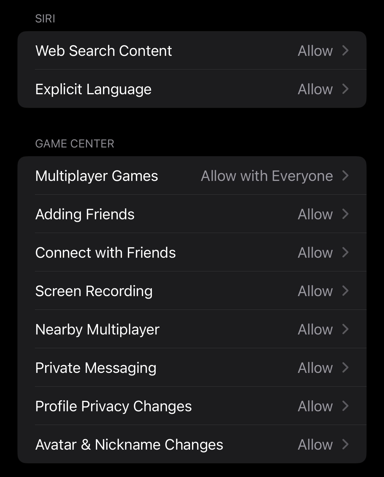 Siri & Game Center