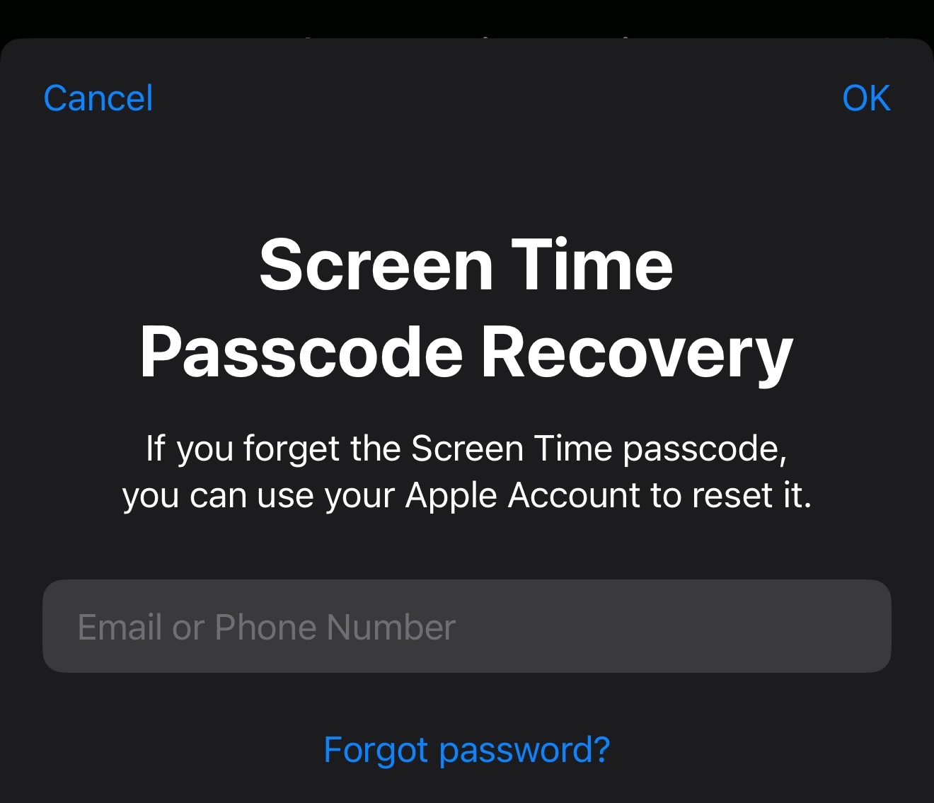 Recovery Account