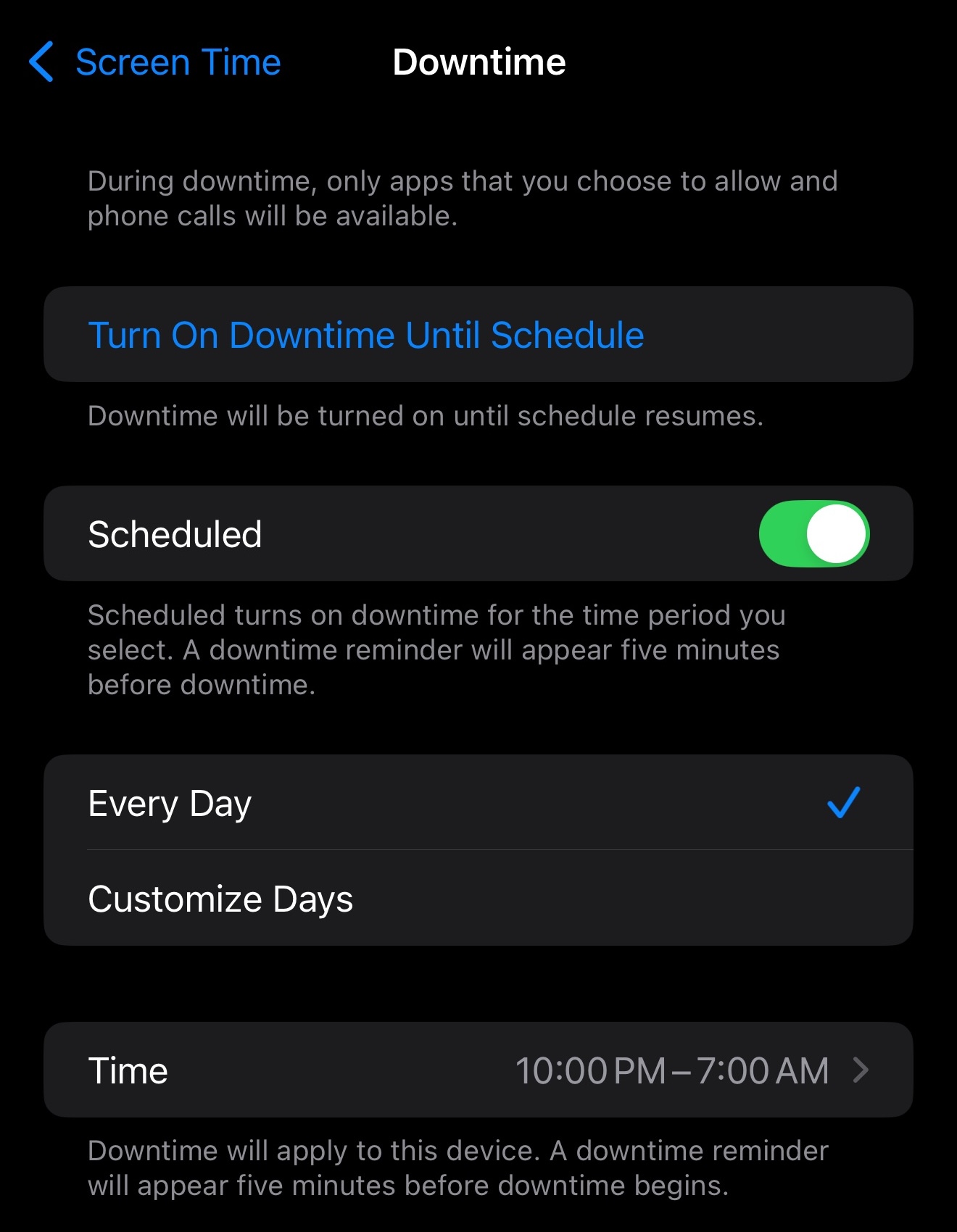Downtime 1