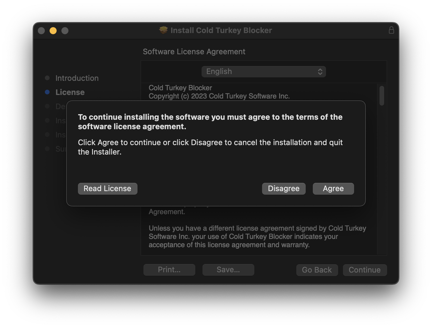Installer Step 3